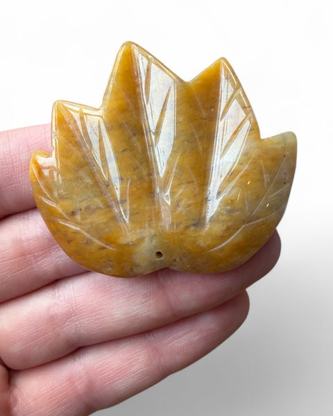 Maple leaf carving
