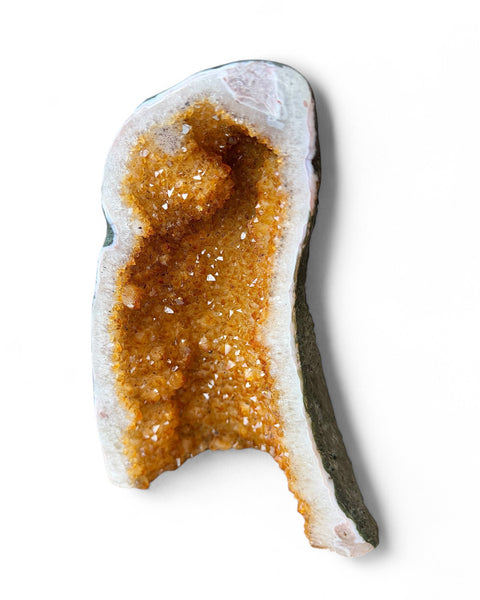 Citrine crystal cathedral - heat treated