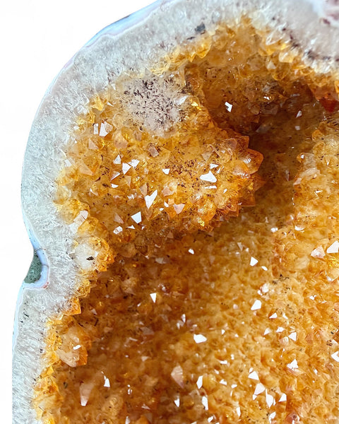 Citrine crystal cathedral - heat treated