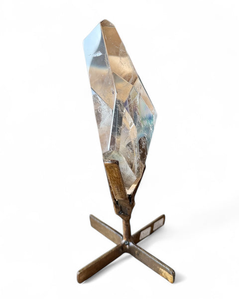 Citrine crystal on stand