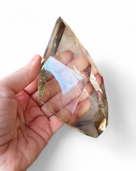 Citrine crystal on stand