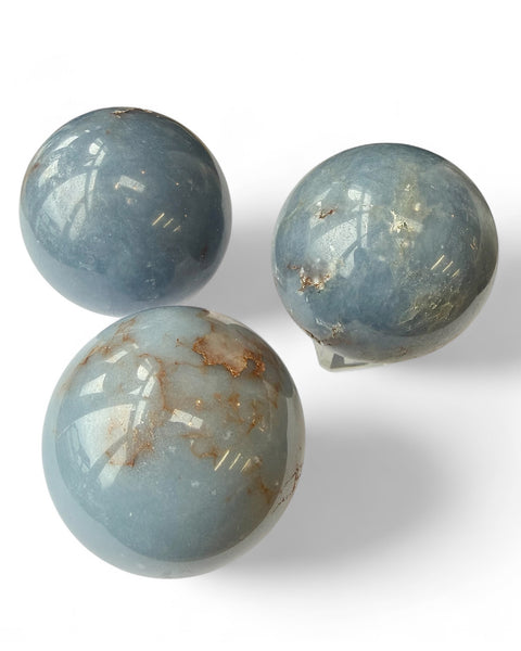 Angelite crystal sphere