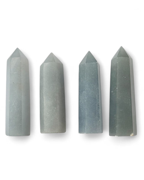 Angelite crystal towers