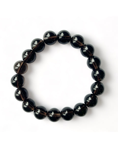 Smoky Quartz Beaded Bracelet