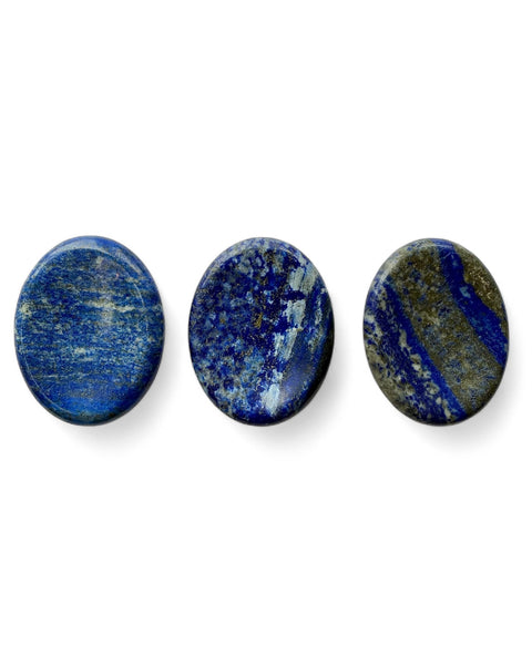 Lapis lazuli crystal thumb / worry stone