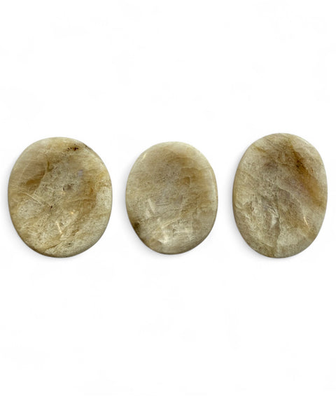 Moonstone crystal thumb / worry stone