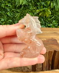 Fire quartz crystal horse small 
