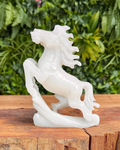 White jade horse carving