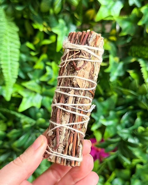 White sage & peppermint bundle with twine